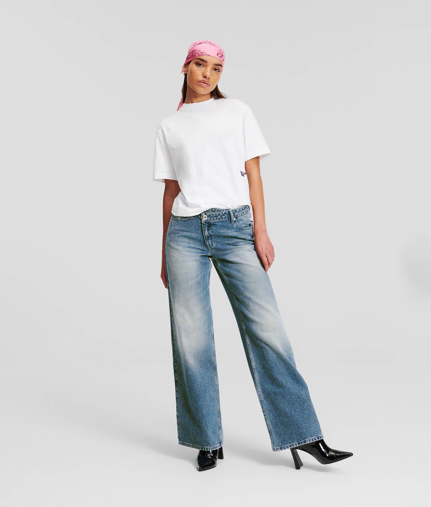 KLJ MID-RISE RELAXED JEANS WITH WRAP OVER WAISTBAND product image