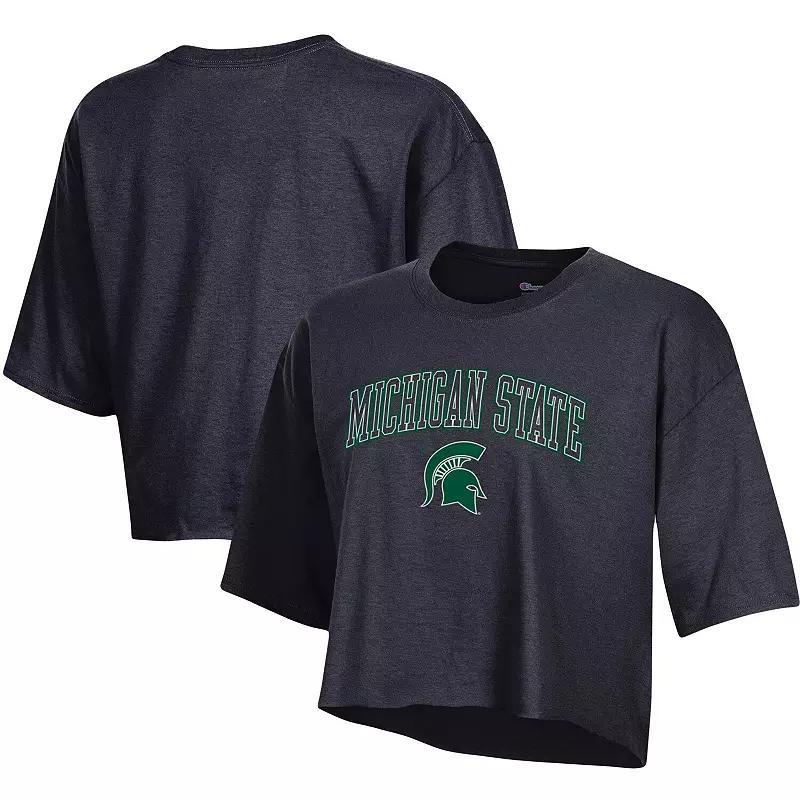 Womens Champion Michigan State Spartans Cropped Boyfriend T-Shirt Product Image