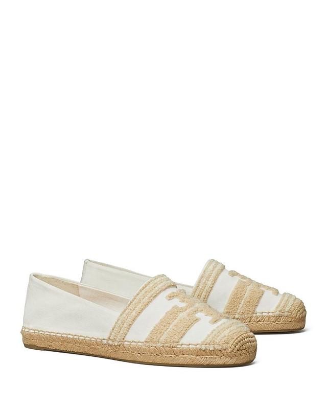 Tory Burch Double T Espadrille (Denim) Women's Flat Shoes Product Image