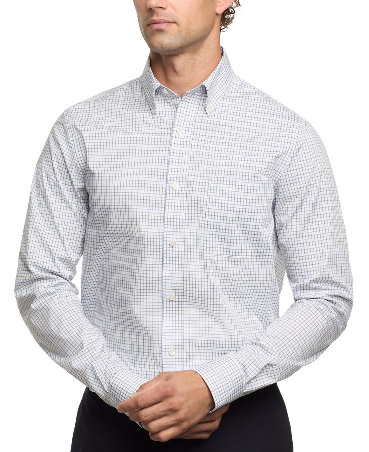 Tommy Hilfiger Mens Regular Fit Wrinkle Resistant Stretch Dress Shirt Product Image