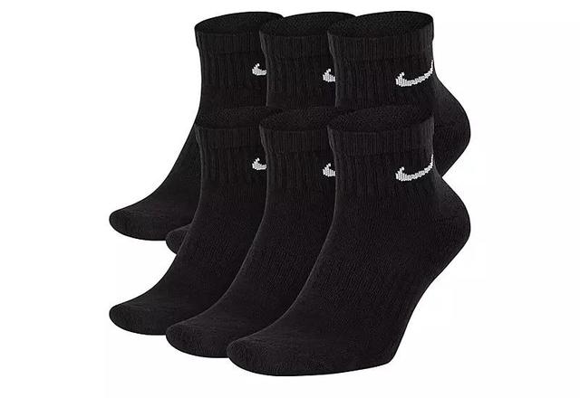 Nike Men's Medium Everyday Cushioned Quarter Socks 6 Pairs Product Image