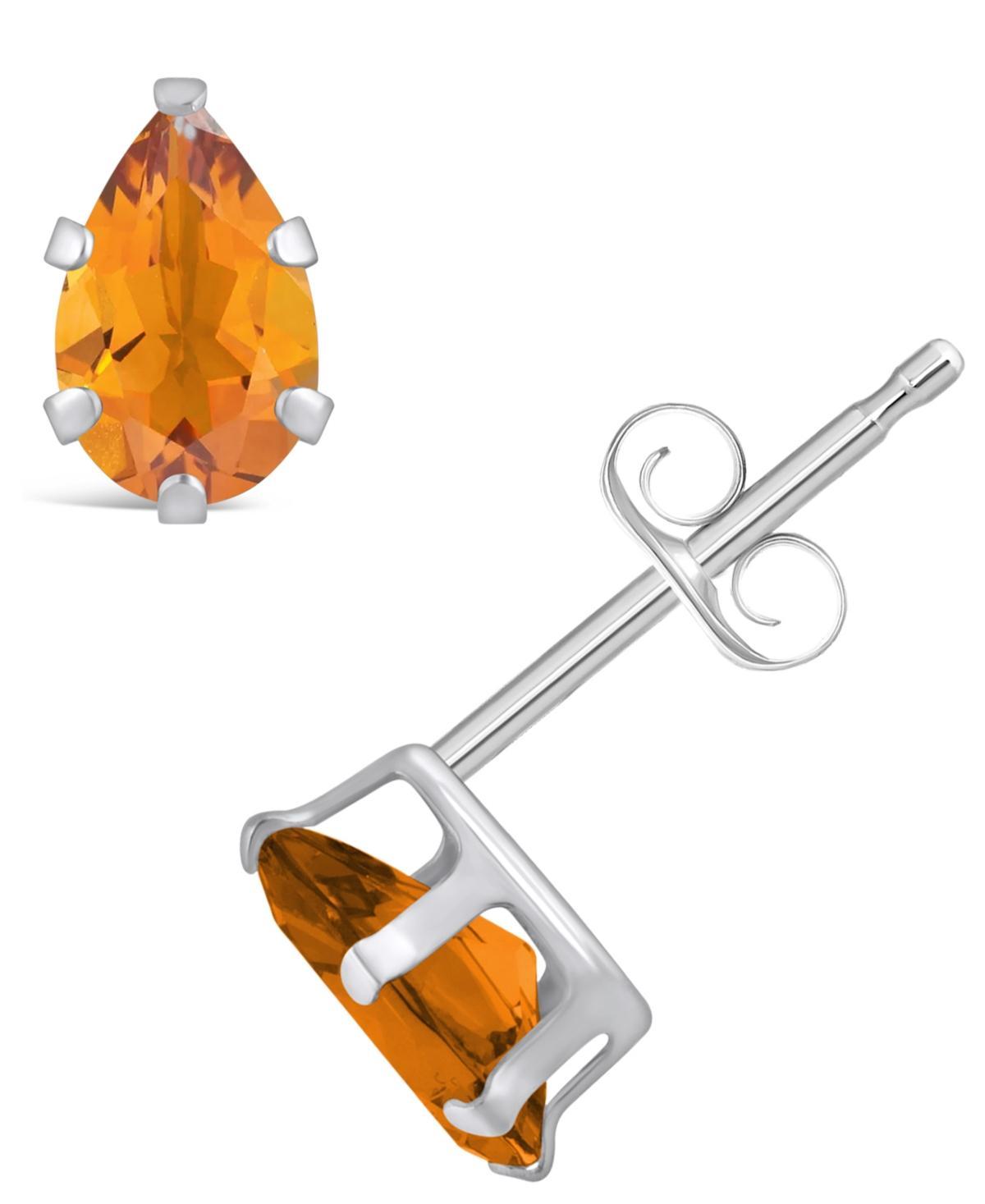 Macys Gemstone Stud Earrings in 10k White Gold Product Image