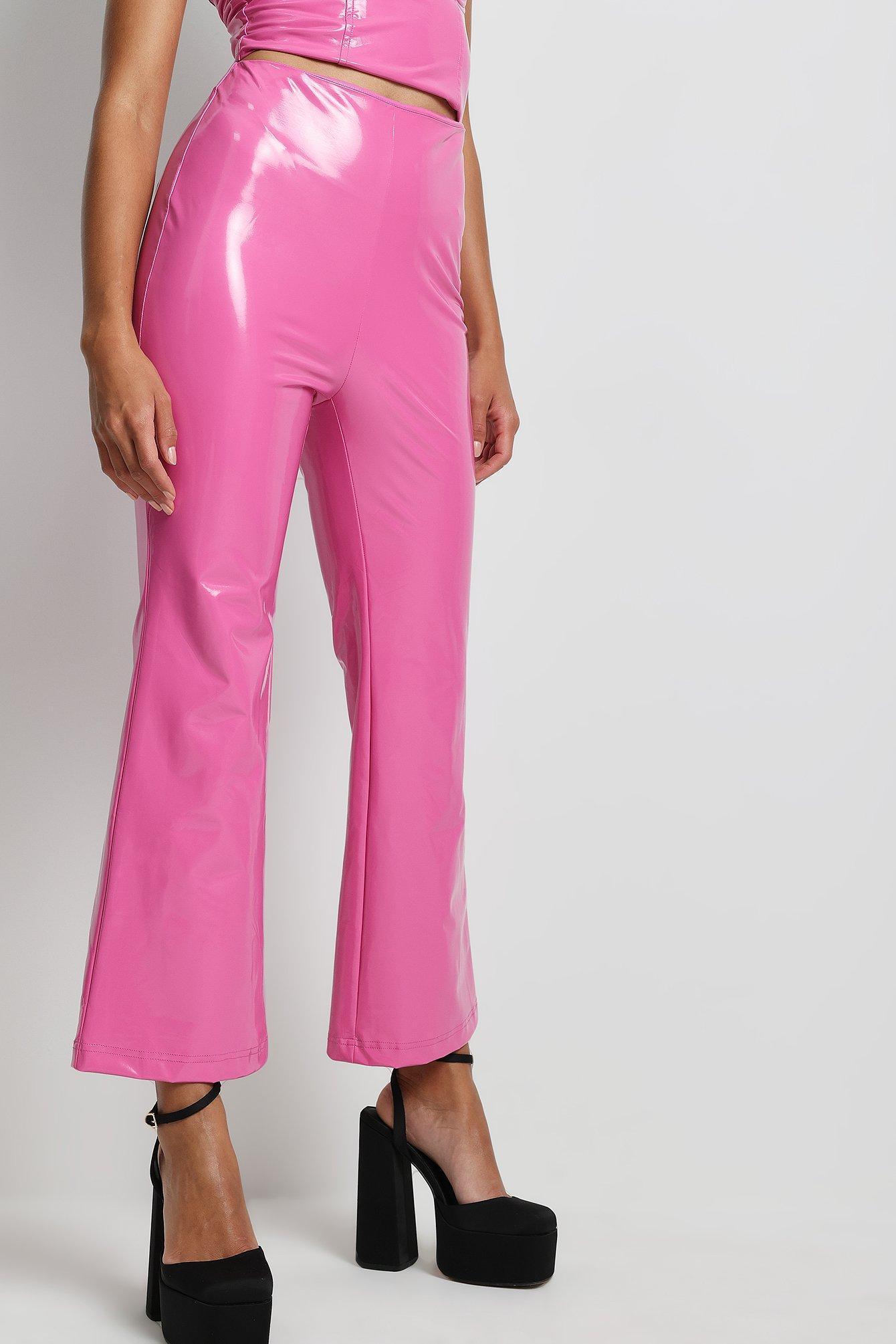 Vinyl Kick Flared Pants Product Image