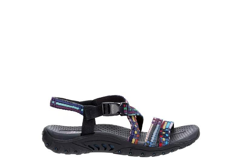 Skechers Reggae Sew Me Womens Sandals Blue Team Product Image