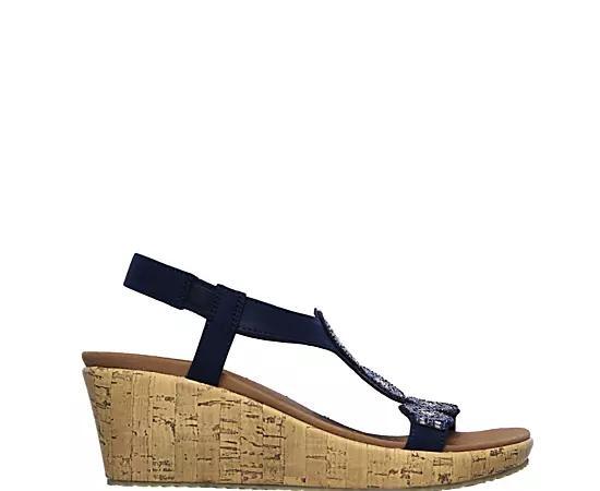 Skechers Womens Beverlee Date Glam Wedge Sandal Product Image