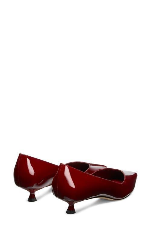 Eva Patent Kitten-heel Pumps In Rosewood Product Image