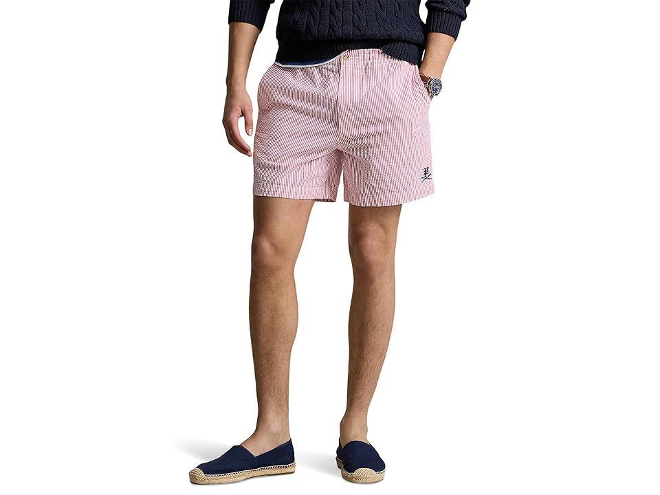 Mens Prepster Striped Seersucker Cotton Shorts Product Image