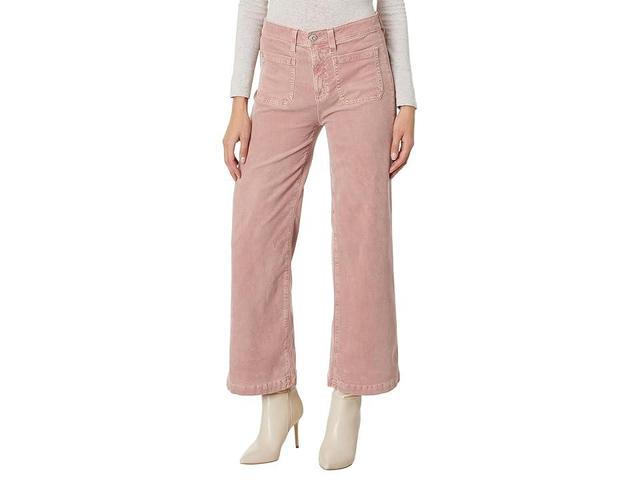 AG Jeans Kassie High-Rise Wide Leg Crop in Hi-White Rosy Blush (Hi-White Rosy Blush) Women's Jeans Product Image