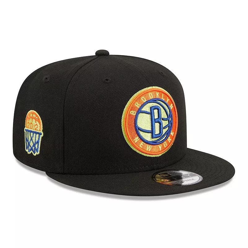 Mens New Era Brooklyn Nets Neon Pop 9FIFTY Snapback Hat Product Image