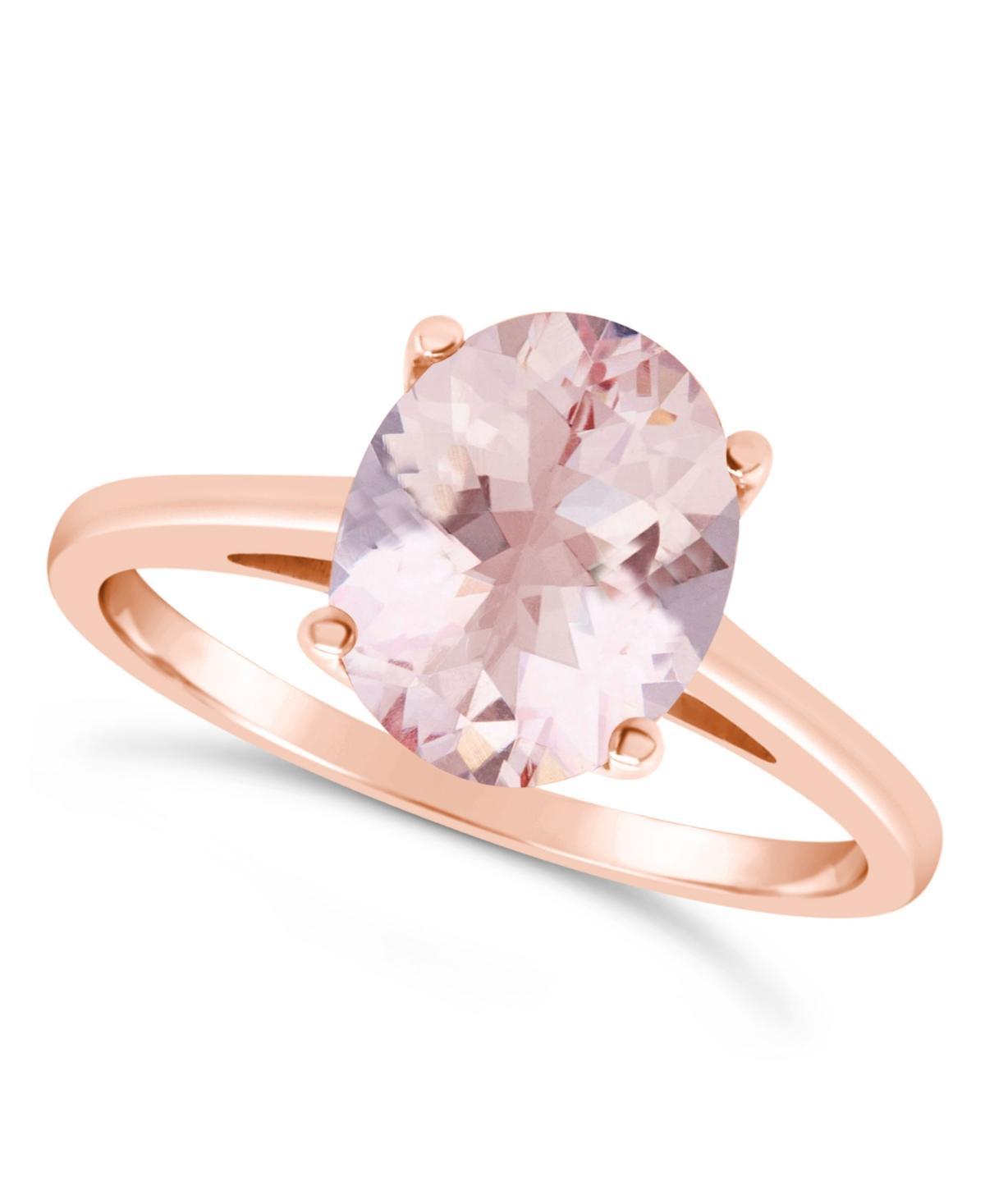 Macys Morganite (2-1/2 ct. t.w.) Ring in 14K Rose Gold Product Image