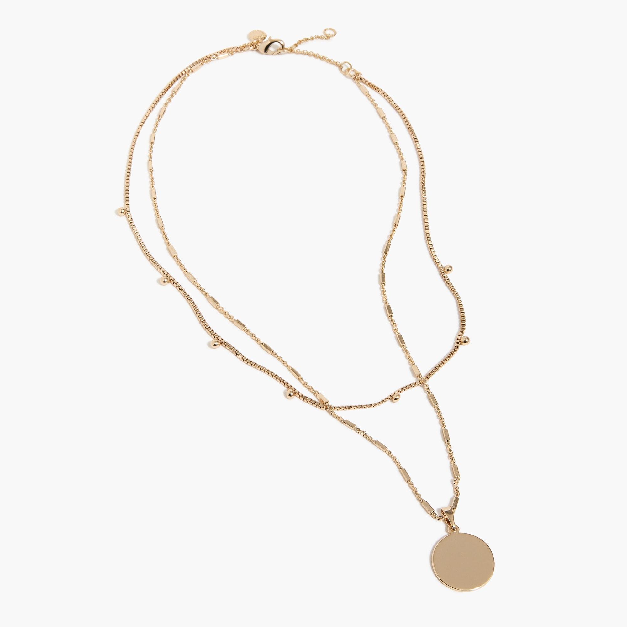 Double-layer coin necklace Product Image