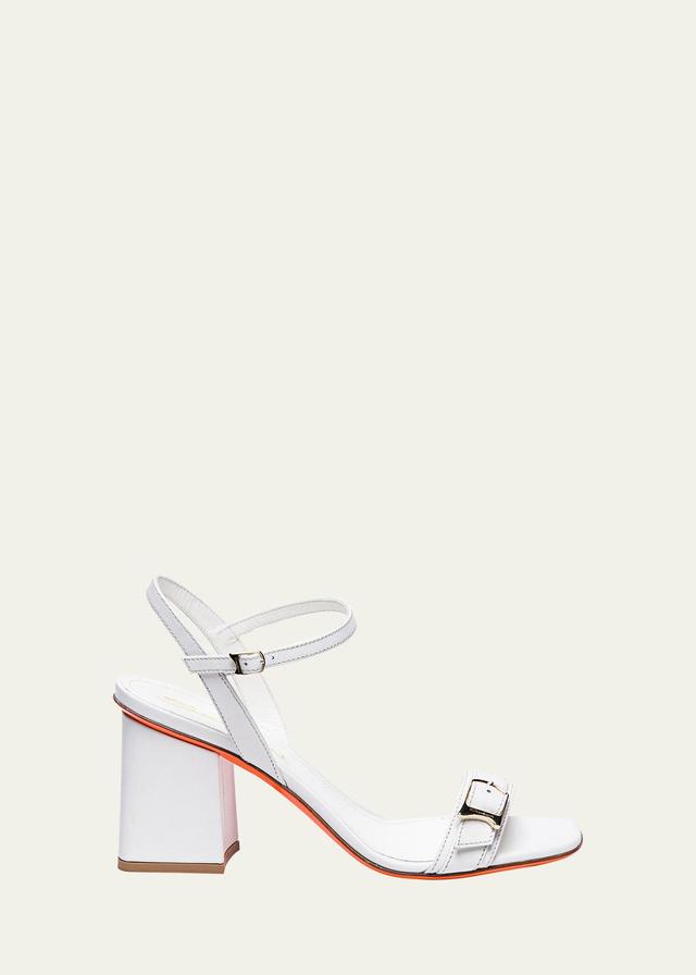 Calypso Leather Ankle-Strap Sandals Product Image