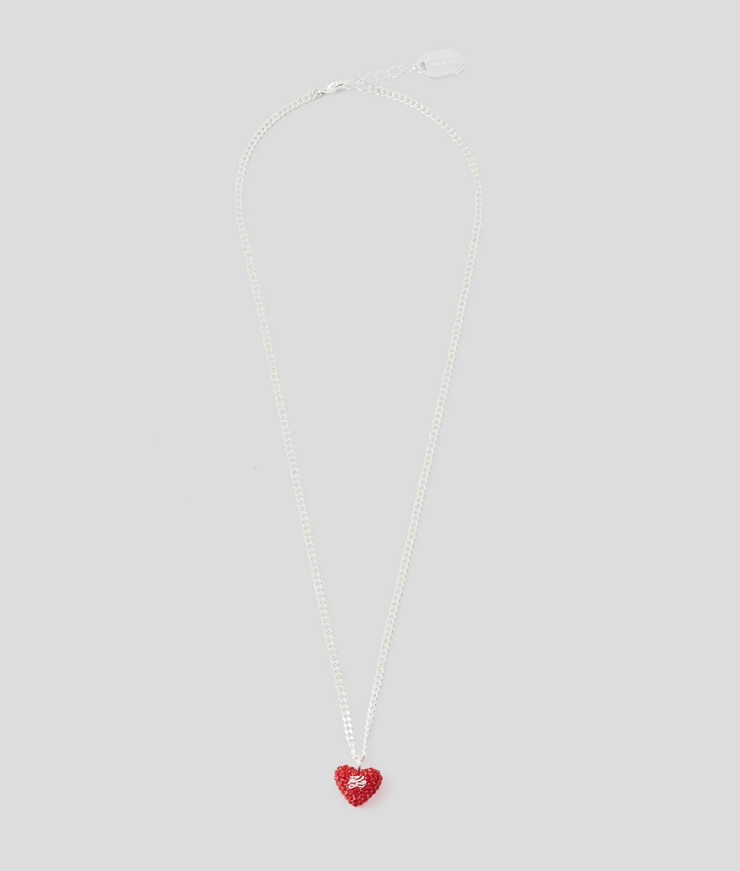 K/HEART PAVÉ CHARM NECKLACE Product Image