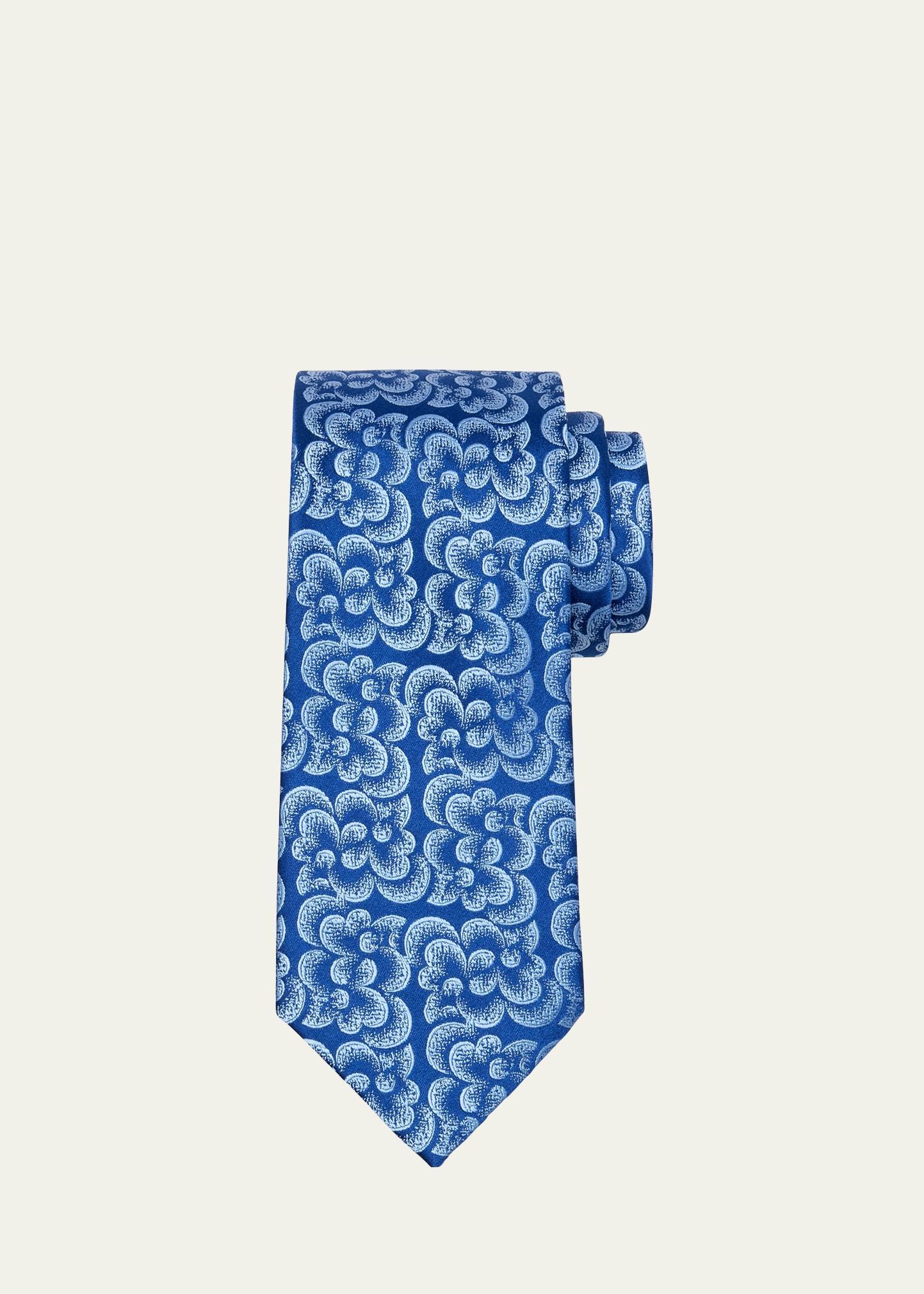 Mens Floral Silk Tie Product Image