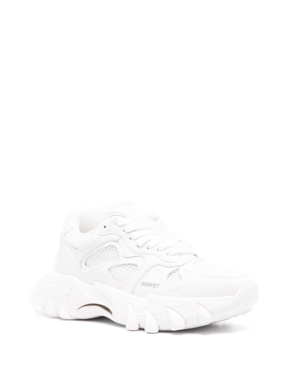 B-east Leather And Suede Sneakers In White Product Image