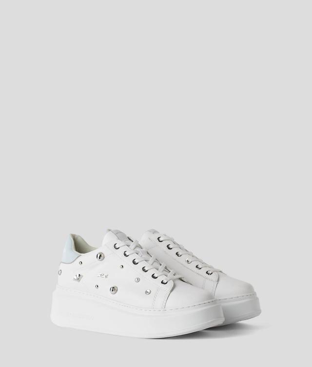 Exclusive KARL Charm Leather Sneakers Product Image