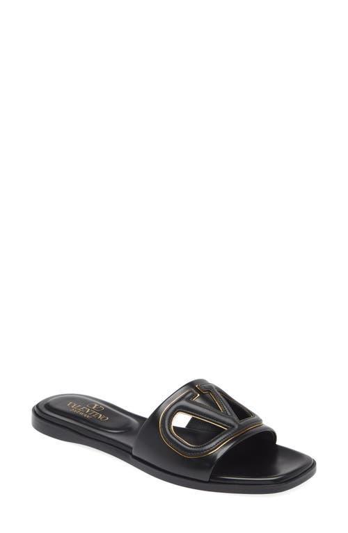Valentino Garavani Womens Slip On Cutout Slide Sandals Product Image