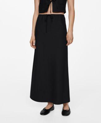 Mango Womens Long Adjustable Bow Skirt Product Image