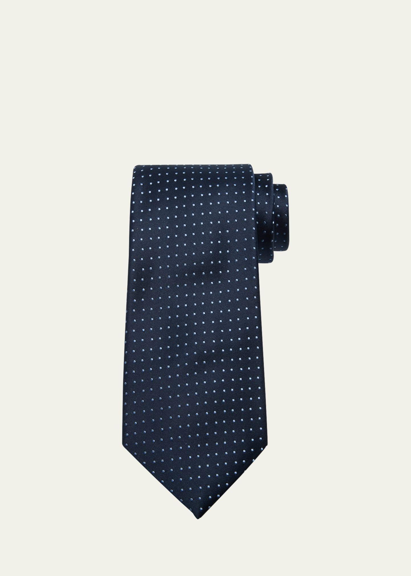 Mens Assorted Silk Pindot Ties Product Image