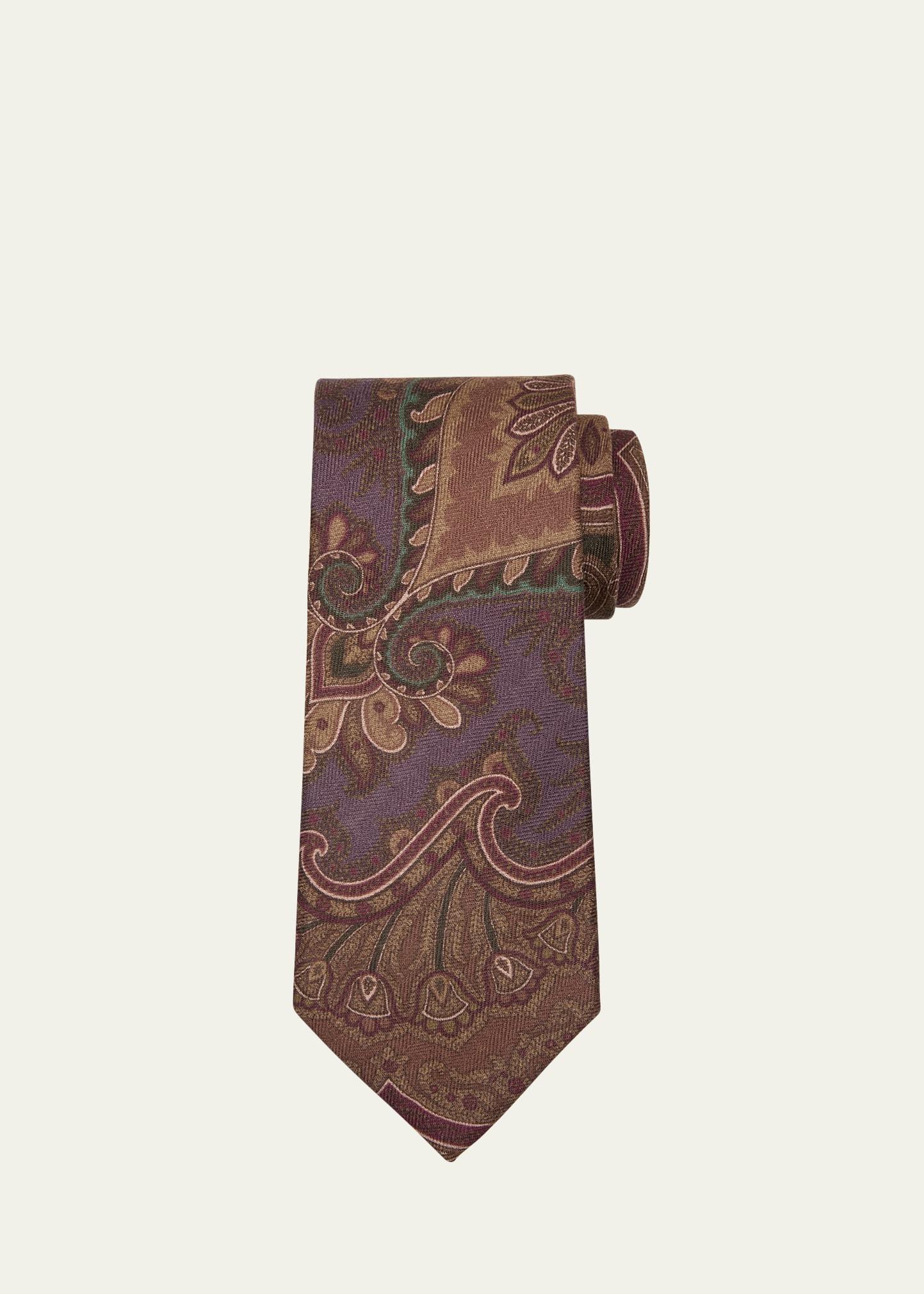 Ralph Lauren Purple Label Antique Paisley Silk Tie Product Image