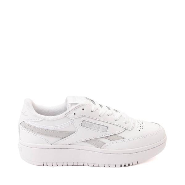 Womens Reebok Club C Double Revenge Athletic Shoe - White / Pure Gray Product Image