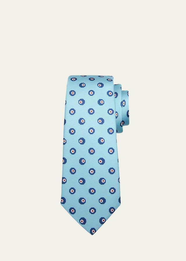 Mens Silk Polka Dot-Print Tie Product Image