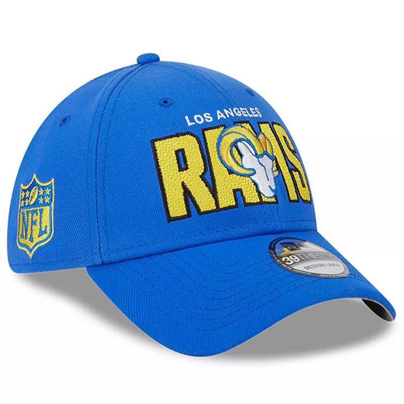 Mens New Era Royal Los Angeles Rams 2023 NFL Draft 39THIRTY Flex Hat Product Image