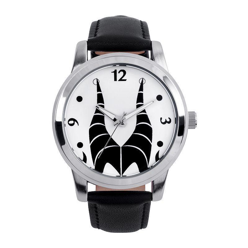 Disney Villains Maleficent Womens Silver Alloy Watch 38mm - Black Product Image