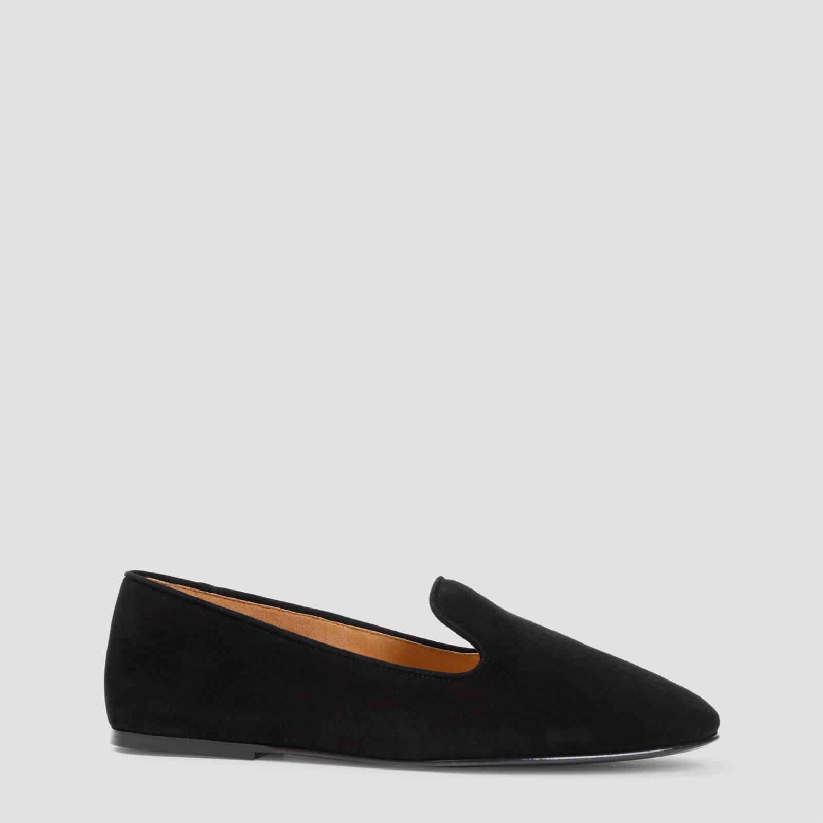 THE ROW Lippi Suede Loafer In Black Product Image