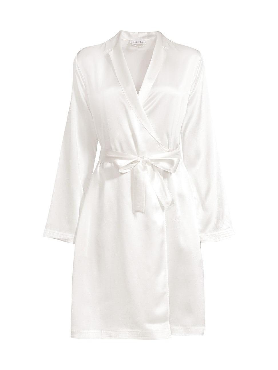 Womens Silk Short Robe Product Image