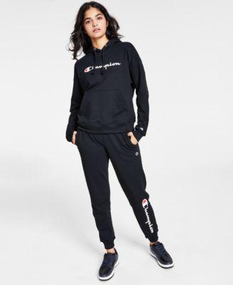 Champion Womens Relaxed Logo Print Hoodie Sweatpant Jogger Product Image