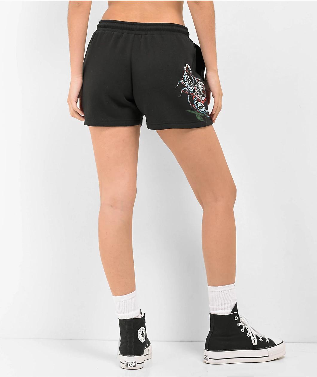 Broken Promises Repetition Black Sweat Shorts Product Image