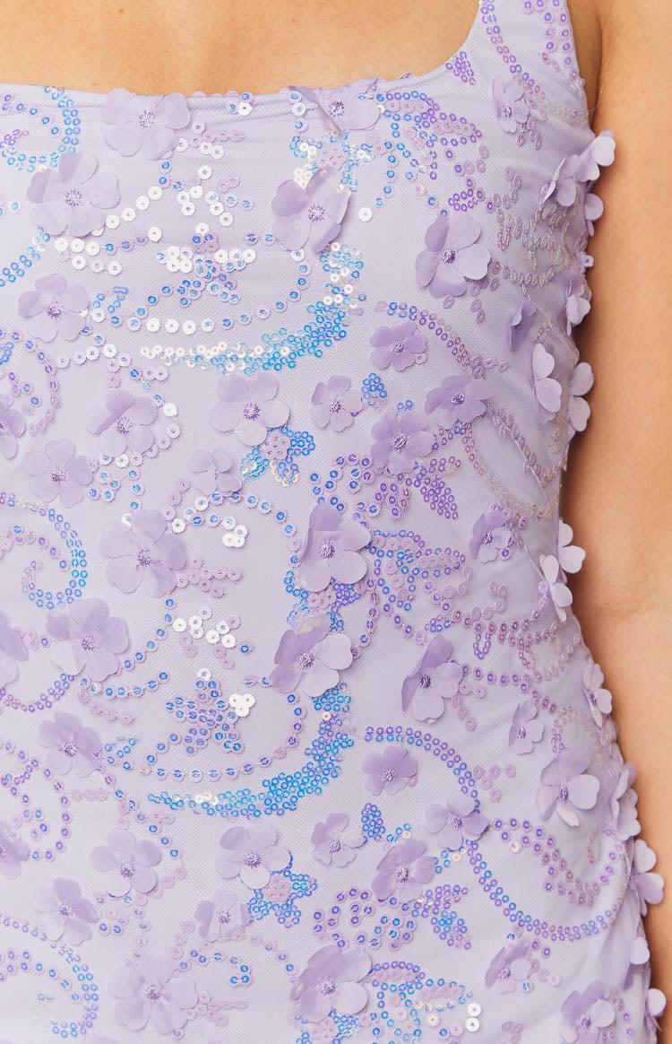 Pixie Purple Mini Dress Product Image