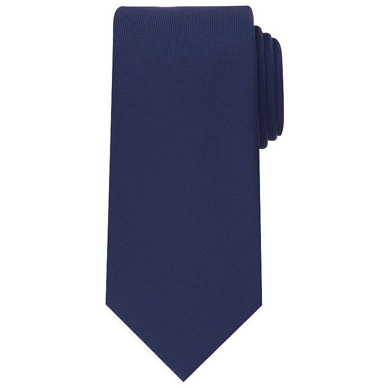 Mens Bespoke Solid Tie, Blue Oxford Product Image