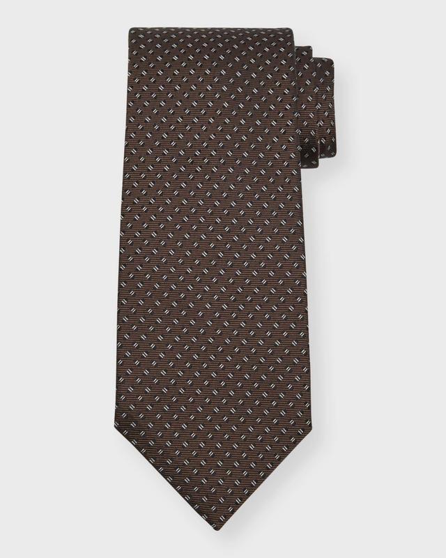 Mens Microprint Silk Tie Product Image