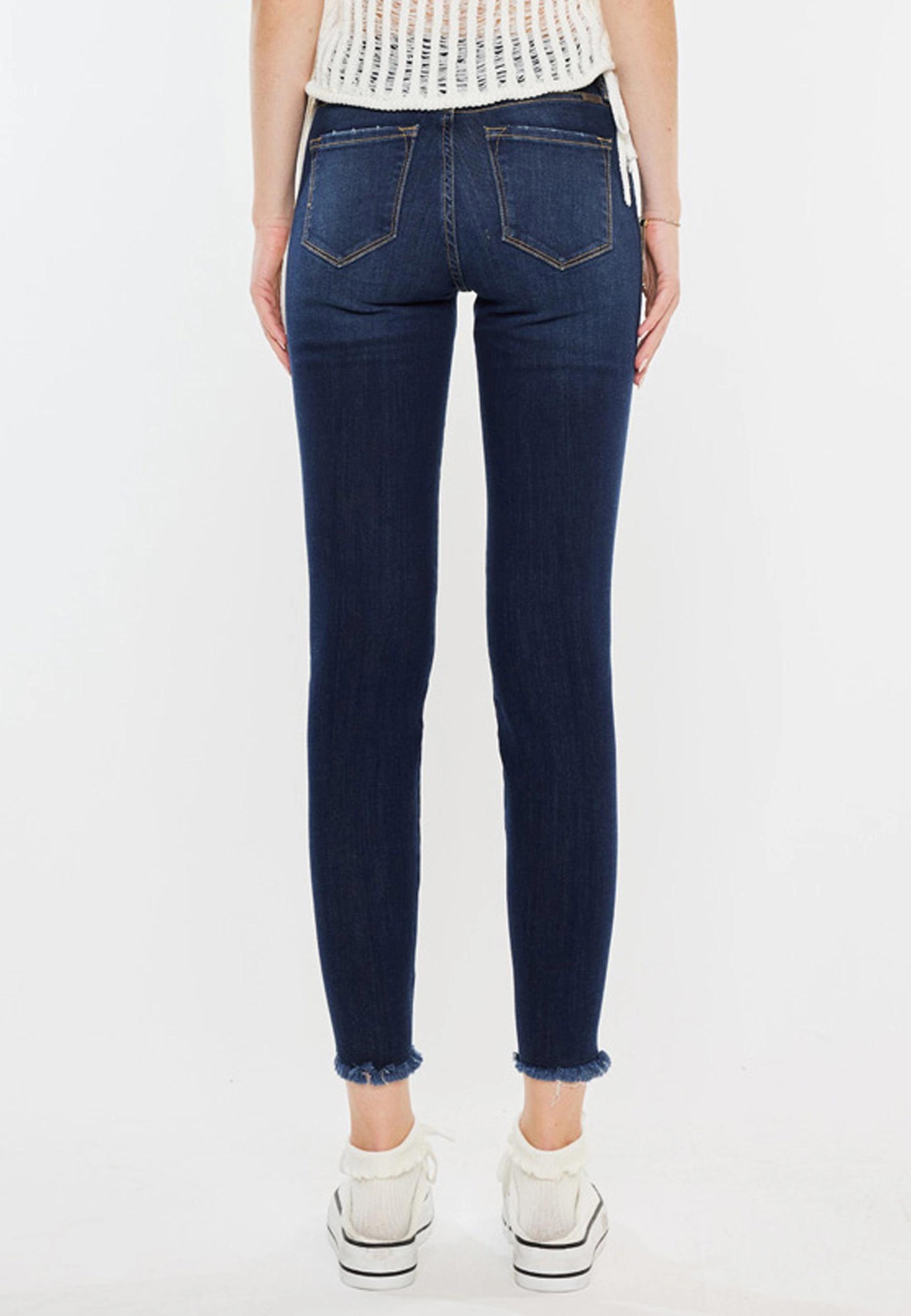 KanCan™ Ripped Mid Rise Skinny Ankle Jean Product Image