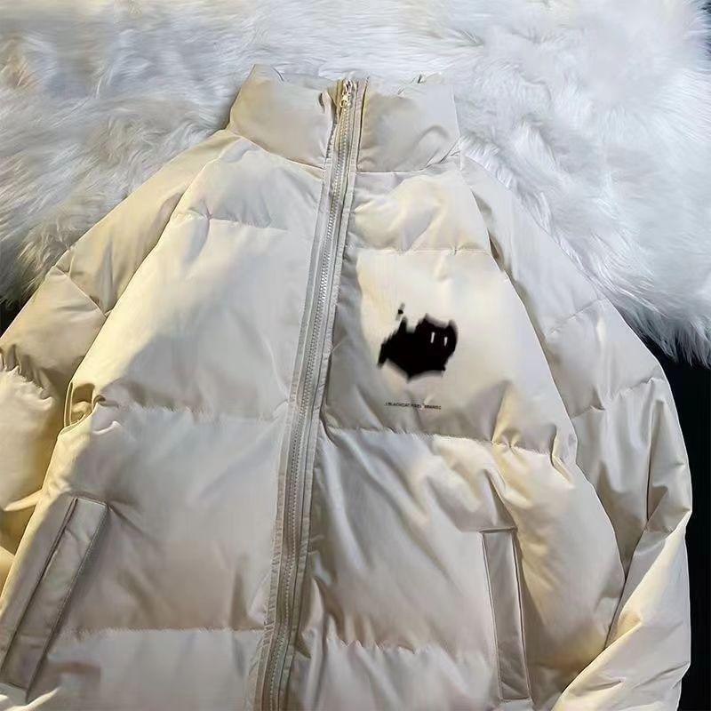 Cat Print Zip Puffer Jacket Product Image