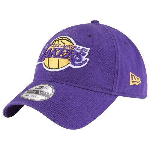 New Era Mens Los Angeles Lakers New Era Lakers Core Classic 2.0 9TWENTY Adjustable Hat - Mens Product Image