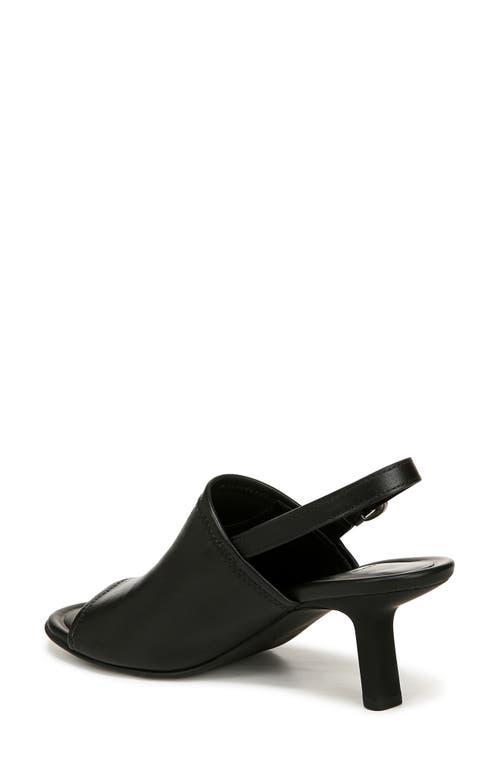 Jana Leather Slingback Sandals In Black Leather Product Image