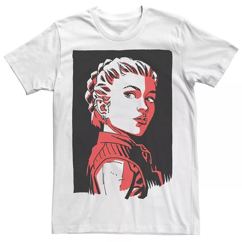 Mens Marvel Black Widow Yelena Belova Red Hue Portrait Tee Product Image