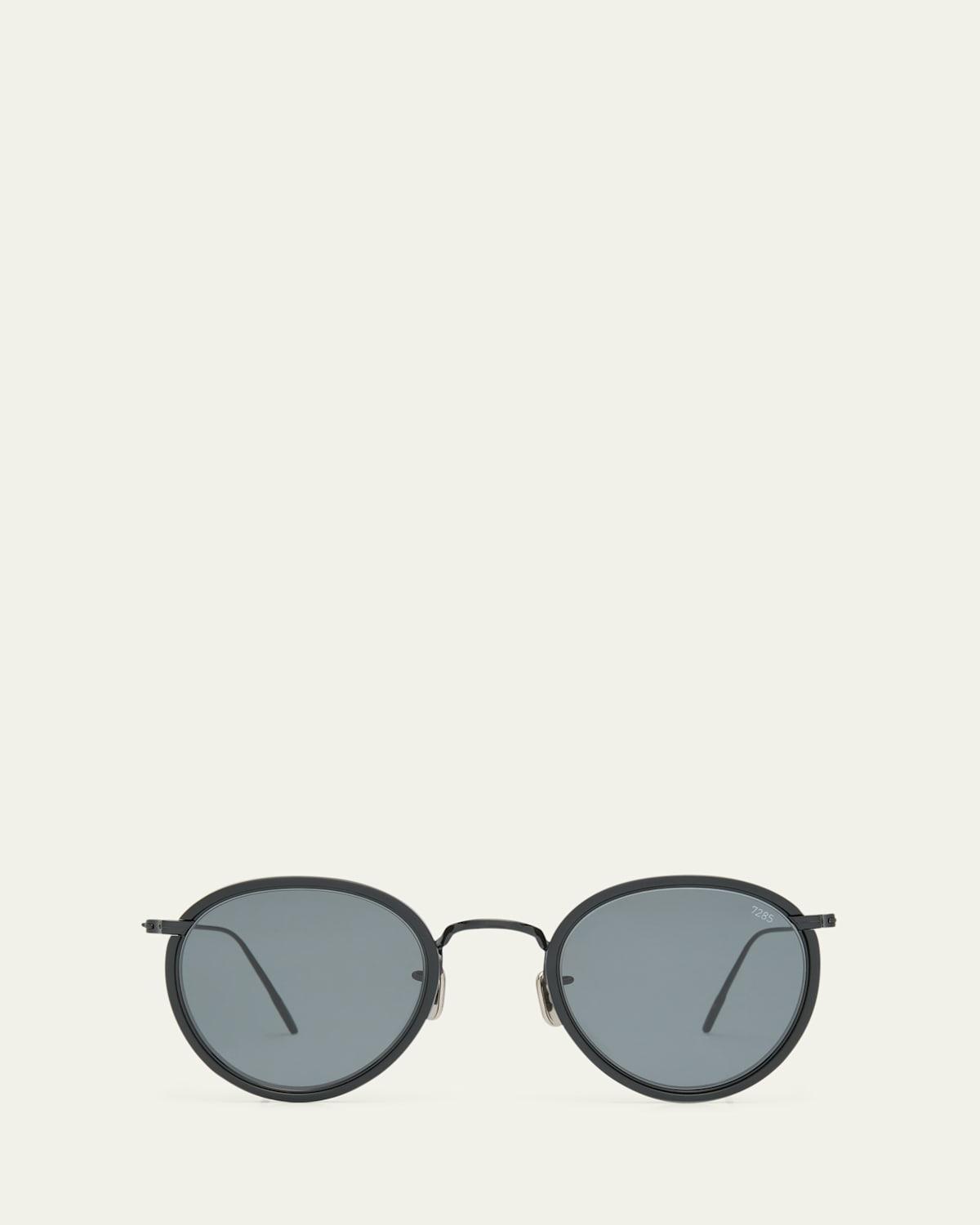 Mens 566 Round Acetate Sunglasses Product Image