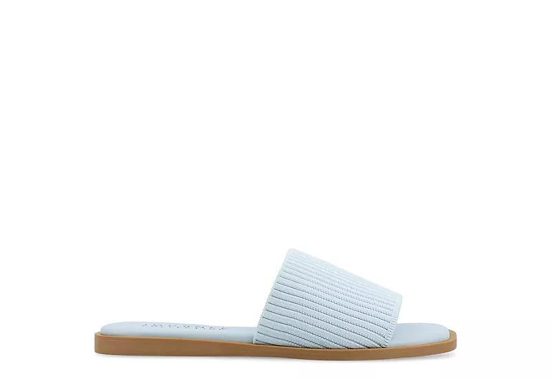 Journee Collection Womens Prisilla Single Band Slide Flat Sandals Product Image