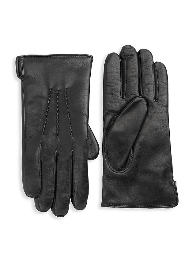 Mens COLLECTION Leather & Cashmere-Lined Gloves Product Image