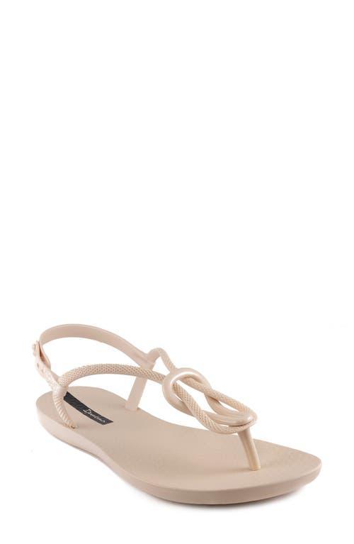 Ipanema Womens Trendy T-strap Flat Sandals Beige Product Image