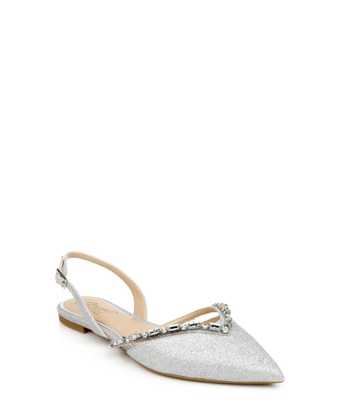 Jewel Badgley Mischka Camden Slingback Evening Flats Womens Shoes Product Image