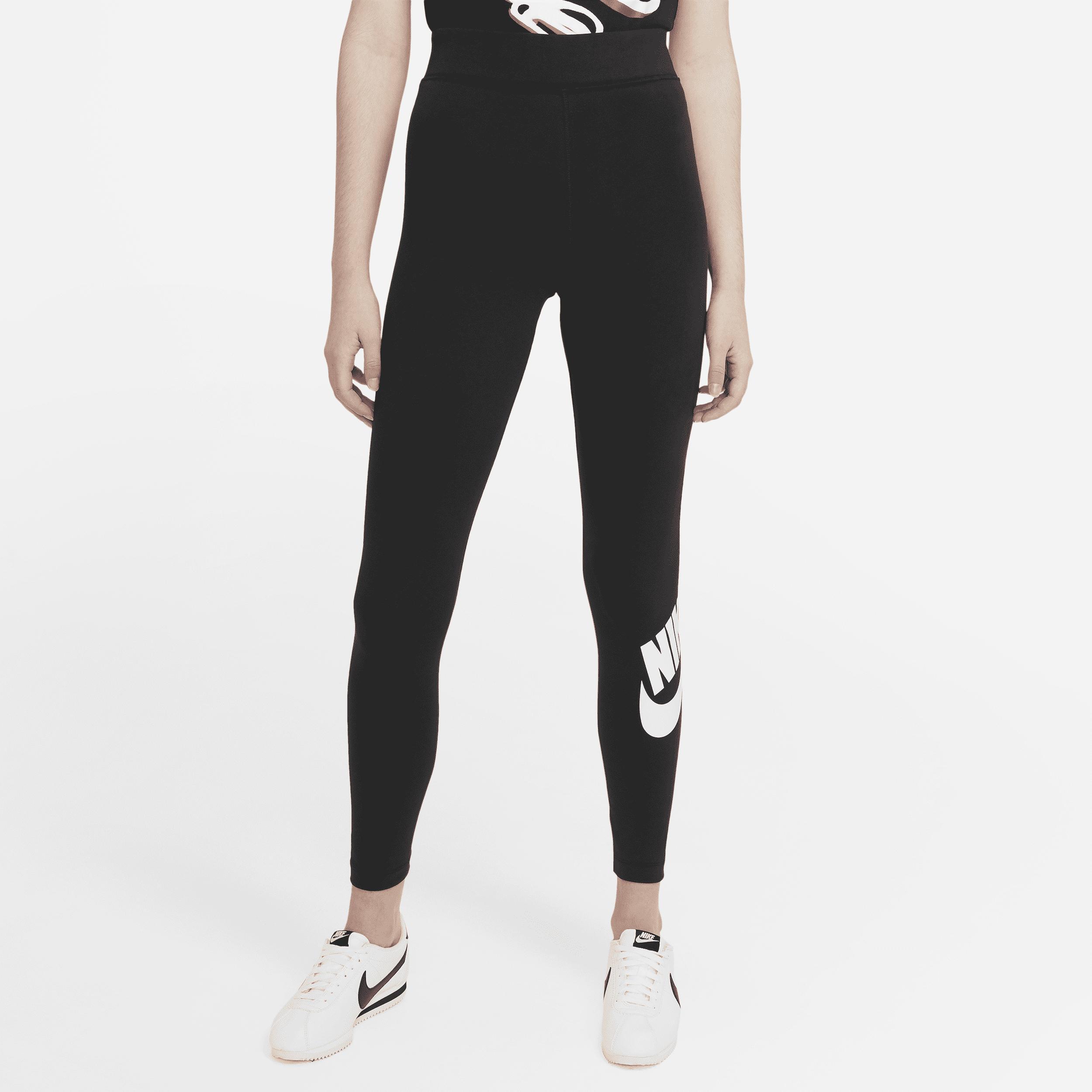 Nike Womens Nike Essential Leggings 2.0 - Womens Black/White Product Image