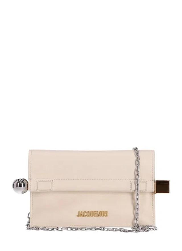 JACQUEMUS Women's La Petite Pochette Rond C In Lghtivory Product Image