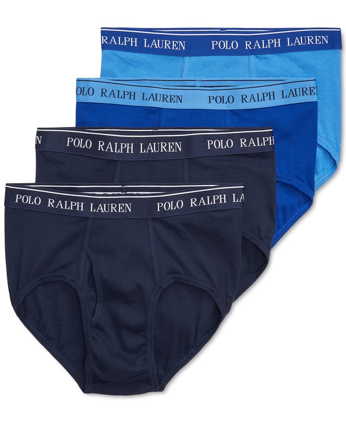 Polo Ralph Lauren Cotton Logo Waistband Briefs, Pack of 4 Product Image