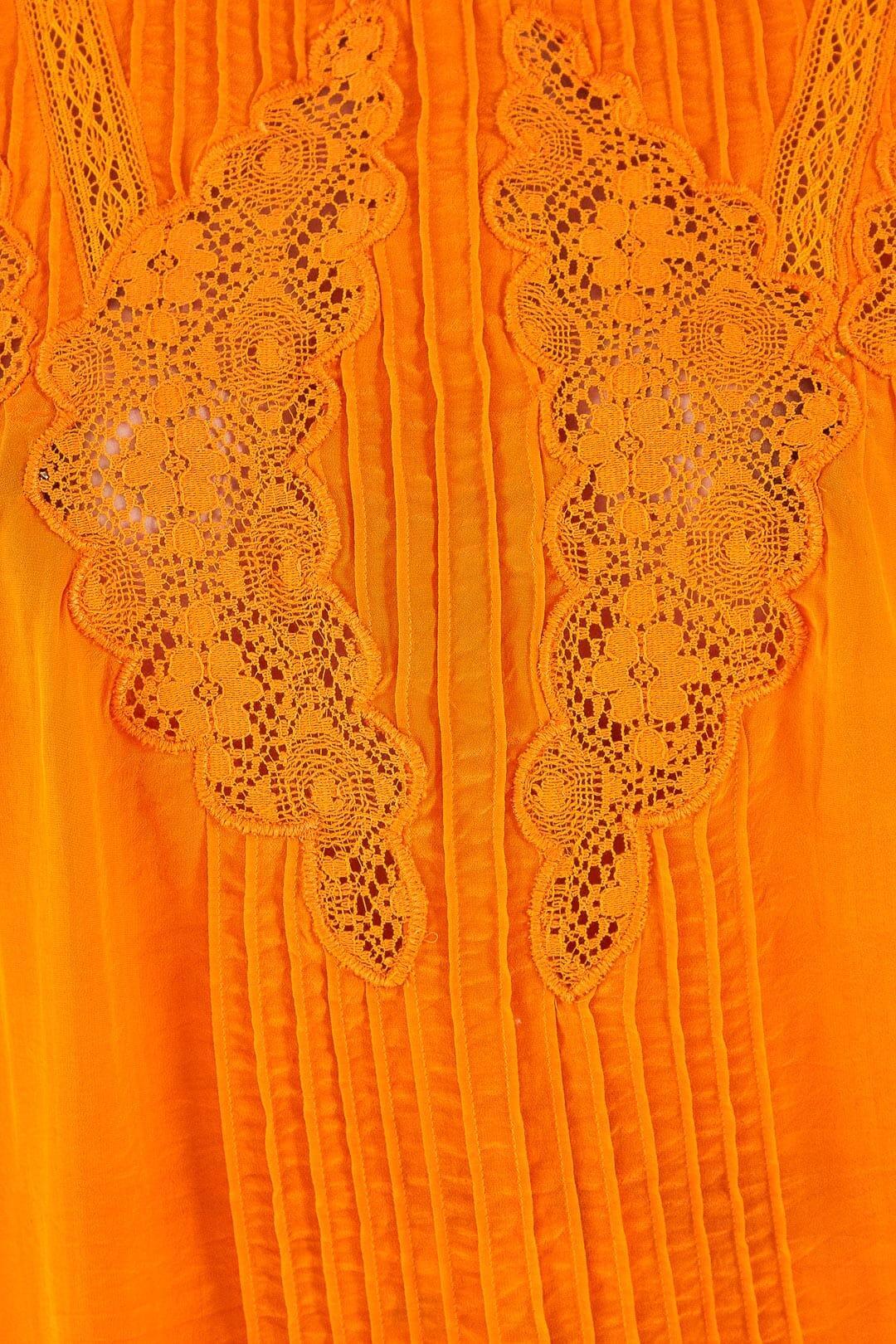 Orange Lace Blouse Product Image