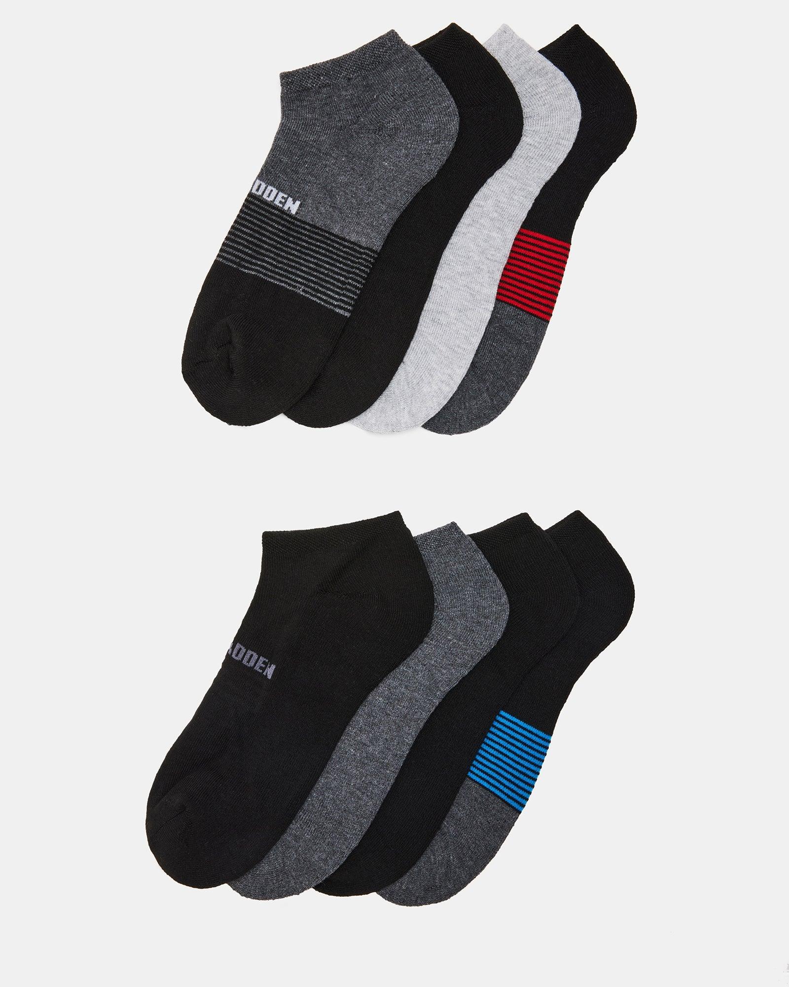 MEN'S MIXED ANKLE SOCKS RED/BLUE MULTIMULTI Product Image